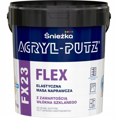 Шпаклевочная масса для ремонта с содержанием стекловолокна Sniezka ACRYL-PUTZ® FX23 FLEX, 0,5 кг, прозрачный 36139 фото