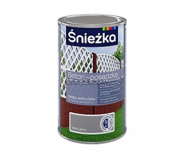 Краска акриловая для бетонных основ Sniezka BETON-POSADZKA, 1 л, белый В00 89016 фото