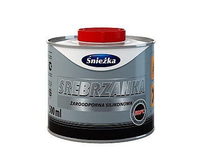 Краска силиконовая жароустойчивая серебрянка Sniezka SREBRZANKA, 0,2 л, серебряный 12426 фото
