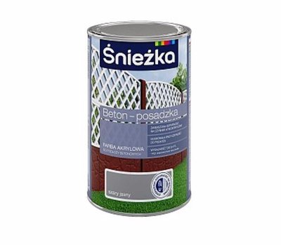 Краска акриловая для бетонных основ Sniezka BETON-POSADZKA, 1 л, графитовый В07 89016 фото