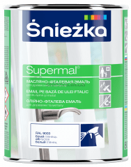 Емаль для дерева та металу Sniezka SUPERMAL® EMALIA OLEJNO FTALOWA, 2,5 л, Ral 6002 листяно-зелений, глянсовий 40666 фото