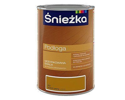 Эмаль модифицированная для деревянных полов Sniezka PODLOGA, 1 л, орех промежуточный, глянцевый 70044 фото