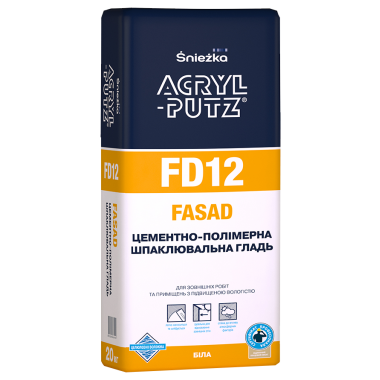 Śnieżka ACRYL-PUTZ® FD12 FASAD - Цементно-полимерная шпаклевка